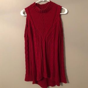 Jessica Simpson red sweater